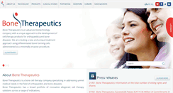 Desktop Screenshot of bonetherapeutics.com