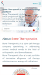 Mobile Screenshot of bonetherapeutics.com